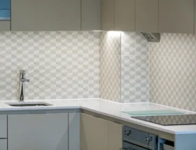 Des murs de cuisine en carreaux mosaïques