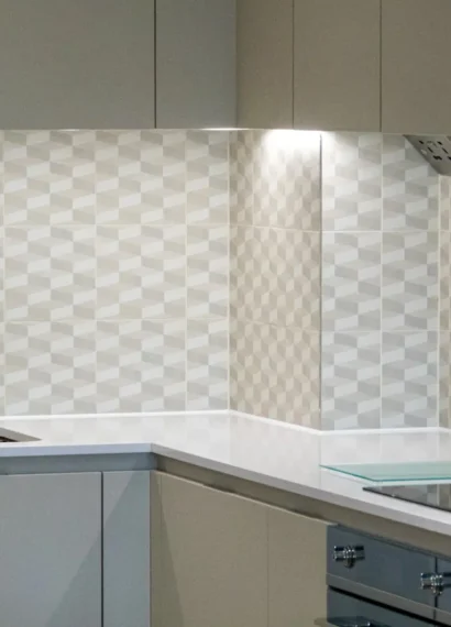 Des murs de cuisine en carreaux mosaïques
